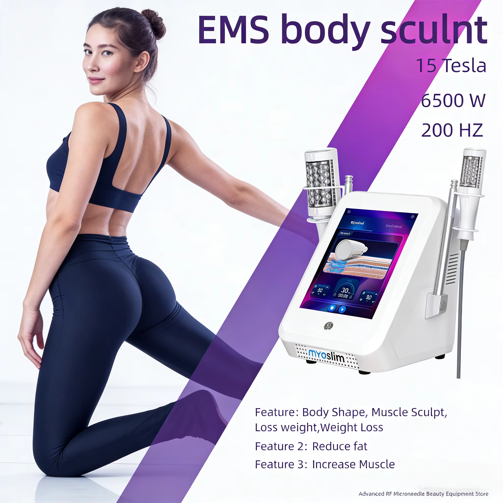 EMS Vacuum Inner Ball Roller 360° Rolling Machine: Cellulite Massage Weight Loss & Body Slimming Fat Removal Device