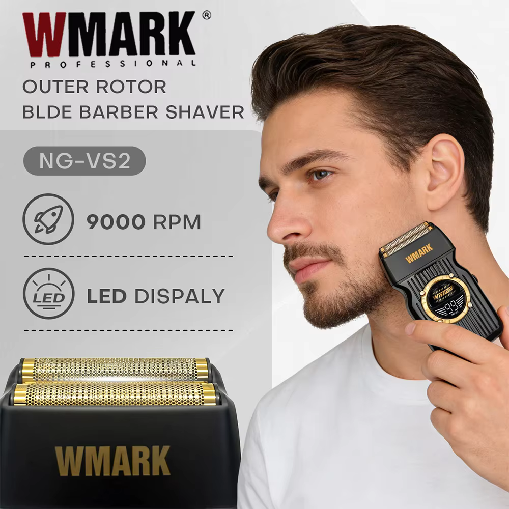 WMARK barbeador elétrico masculino maquininha de barbear masculino Barbeador Elétrico Aparador de Barba Reciprocante Máquina de