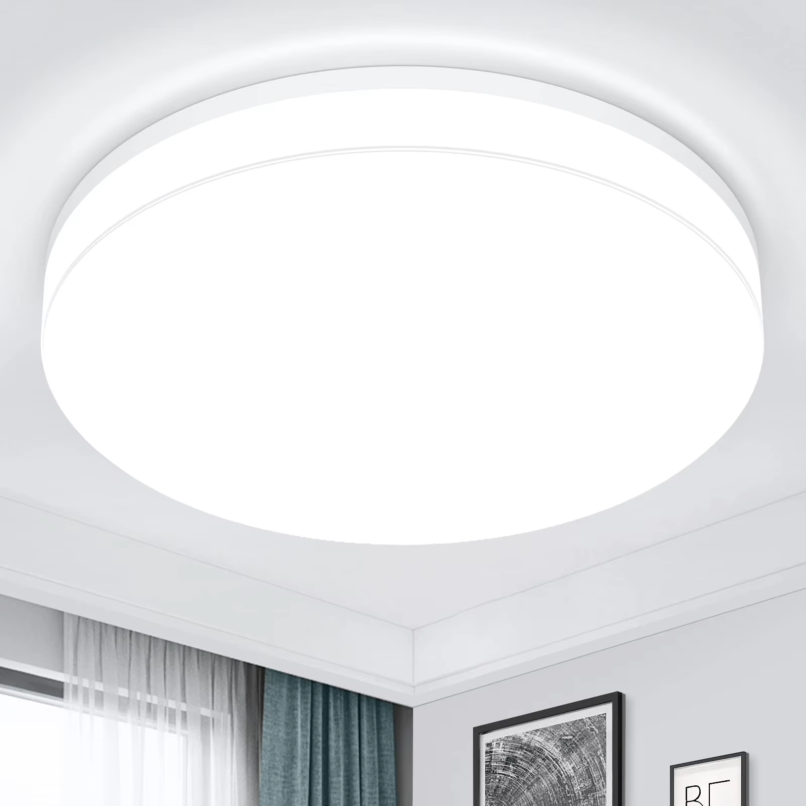 IRALAN Ultra-thin Round LED Ceiling Light Bedroom Light Neutral White Cool White Warm White 48W 36W 24W 18W LED Ceiling Light