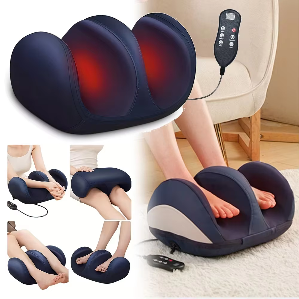 Super Big Eletric Foot Calf Massager Leg Massage Heated Roller Pressure Compresstion Relax Feet Muscle Blood Circulation Tools