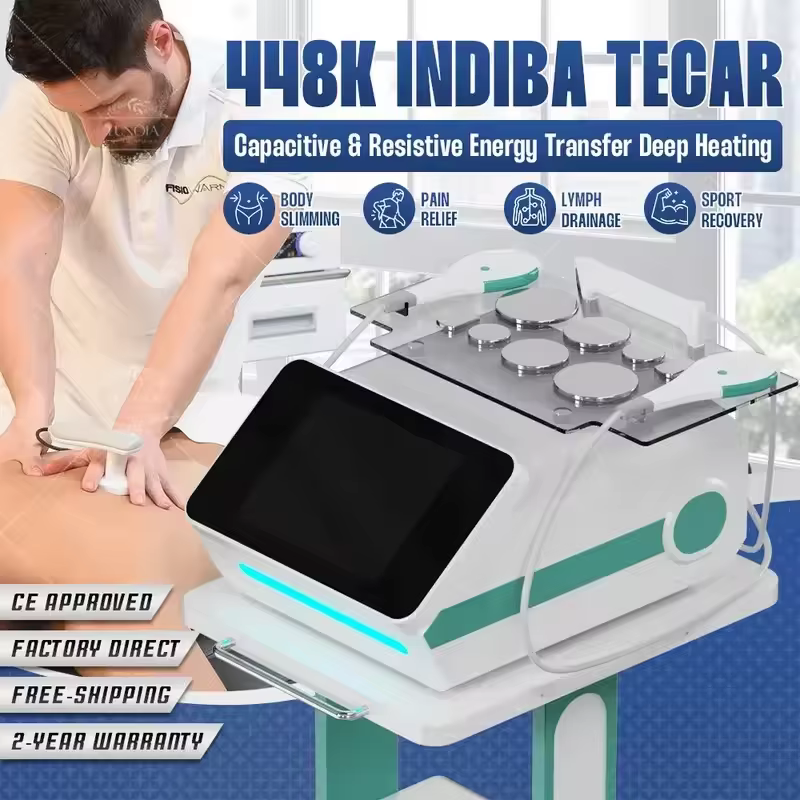 2026 Newest Salon Indiba Activ Deep Beauty Therapy 448K Rf CAP RES Body Fat Removal Body Cellulite Slimming System CET RET