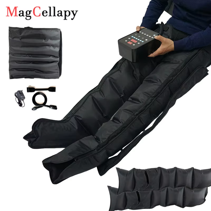 6 Chambers Air Compression Massage System Whole Body Massager Compression Pump Recovery Boots Foot Leg Massage Machine AirWrap
