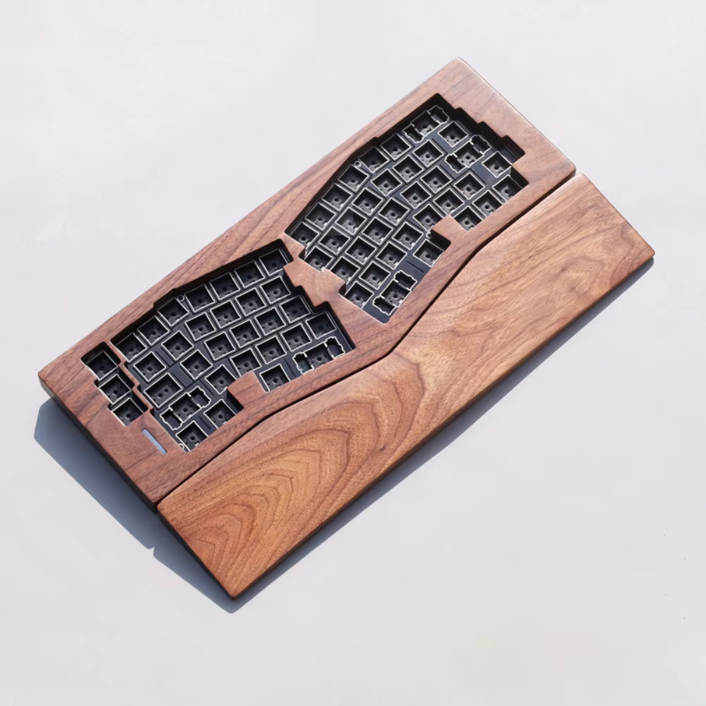 Oｗlab Spring Alice Mechanical Keyboard Kit Wireless Tri-Mode Hot-swap GASKET RGB Custom Walnut Office Gaming Keyboard VIA QMK
