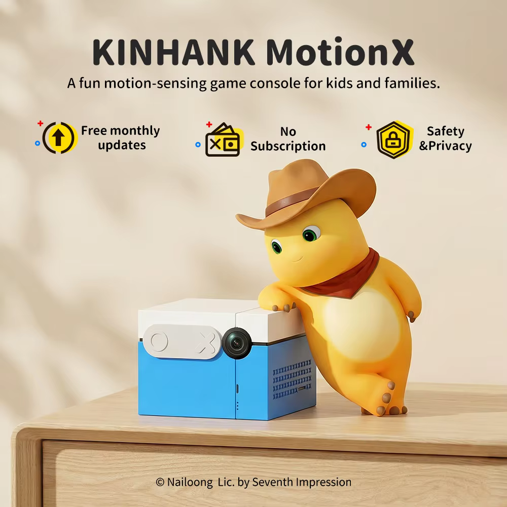 KINHANK MotionX Video Game Console for Kids & Families Ongoing Updates Kids Toy Active Play System Indoor Physical Activity