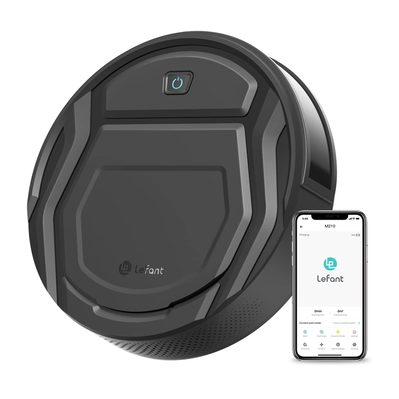 Lefant M210 Pro+Robot Vacuum Cleaner,4000Pa Powerful Suction, 200Mins Runtime, Automatic Self-Charging, Wi-Fi/App/Alexa Contro