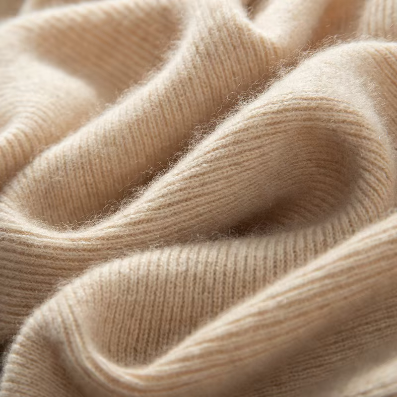 100% cashmere sweater women's knitted pullover sweater high neck solid color slim fit soft cashmere basic women's sweater