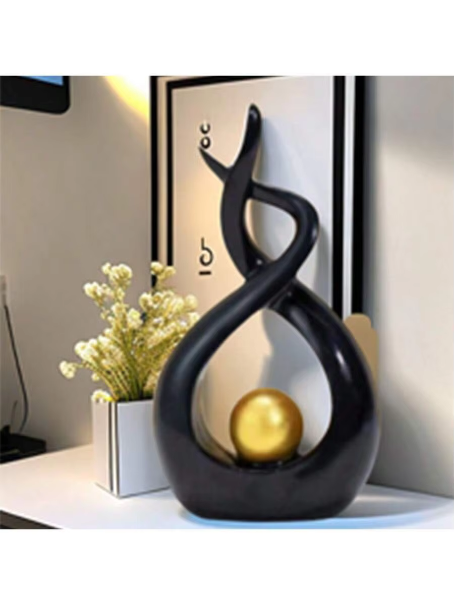 Nordic Home Decor Figurines for Interior Living Room Desk Ceramics Decoration Accessories Statue Sculpture Feng Shui Ornaments