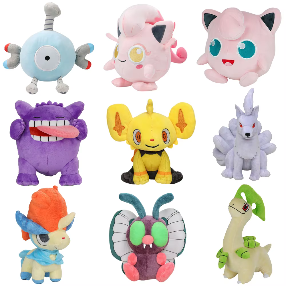 Gengar Gyarados Pokemon Plüschtier Eevee Shinx Ninetales Scream Tail Keldeo Bayleef Niedliche Ornament Stoffpuppe Weihnachtsgeschenk für Kinder