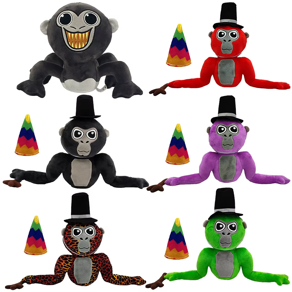 25cmGorilla Tag Monke Plush Toy Cute Soft Stuffed Cartoon Anime Home Decoration Dolls Kawaii Pillow Toys Birthday Christmas Gift