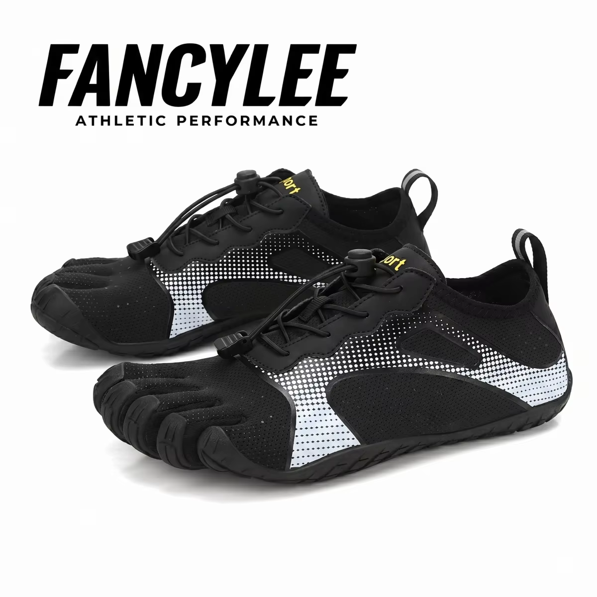 FANCYLEE Men's Professional Five-Finger Barefoot Shoe Zero-Drop Minimalist Gym Deadlift Squat Training Sneaker Bionic Size 36-46