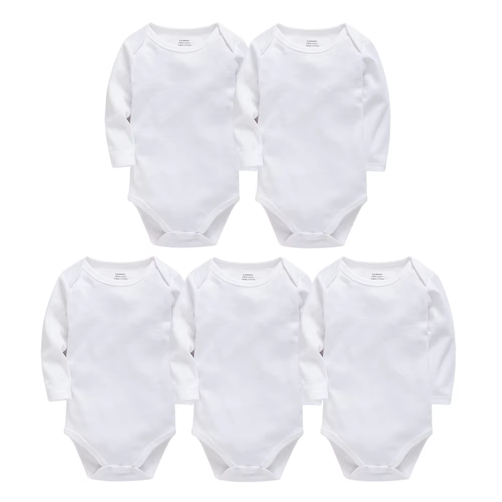 Kavkas Baby Boy Girl Clothes 0-24 Months 3/5 pcs a lot 100% Cotton Newborn Body bebe Bodysuit Long Sleeve Four Season Jumpsuit