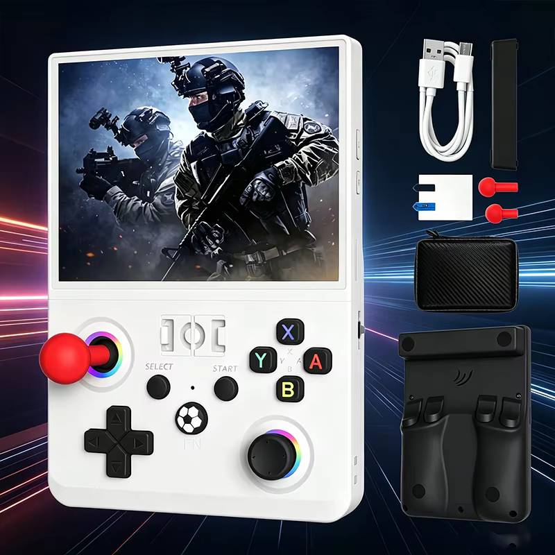 2026 Upgraded R36MAX2 Retro Handheld Game Console 4.5" HD 1024×768 Display Open Source Portable Pocket Video Game Player