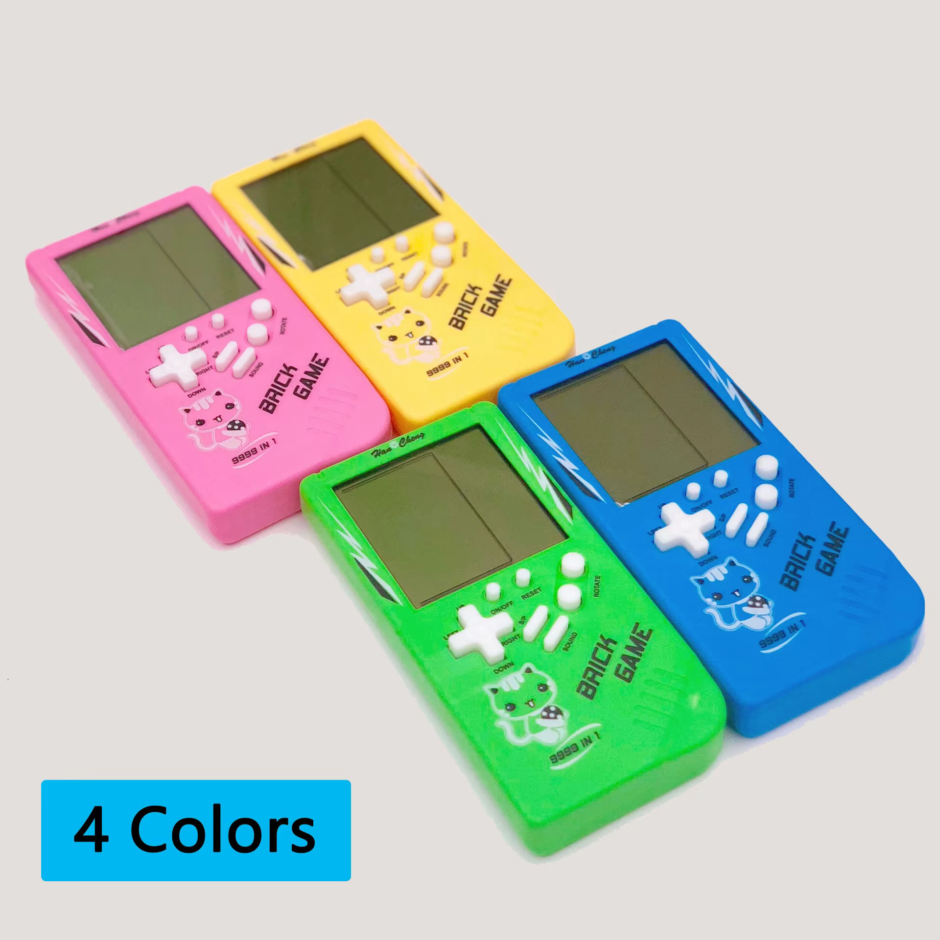 Big Screen for Tetris Game Console Retro Classic Children's Handheld Game Console Players Electronic Toys Puzzle Machine Gift