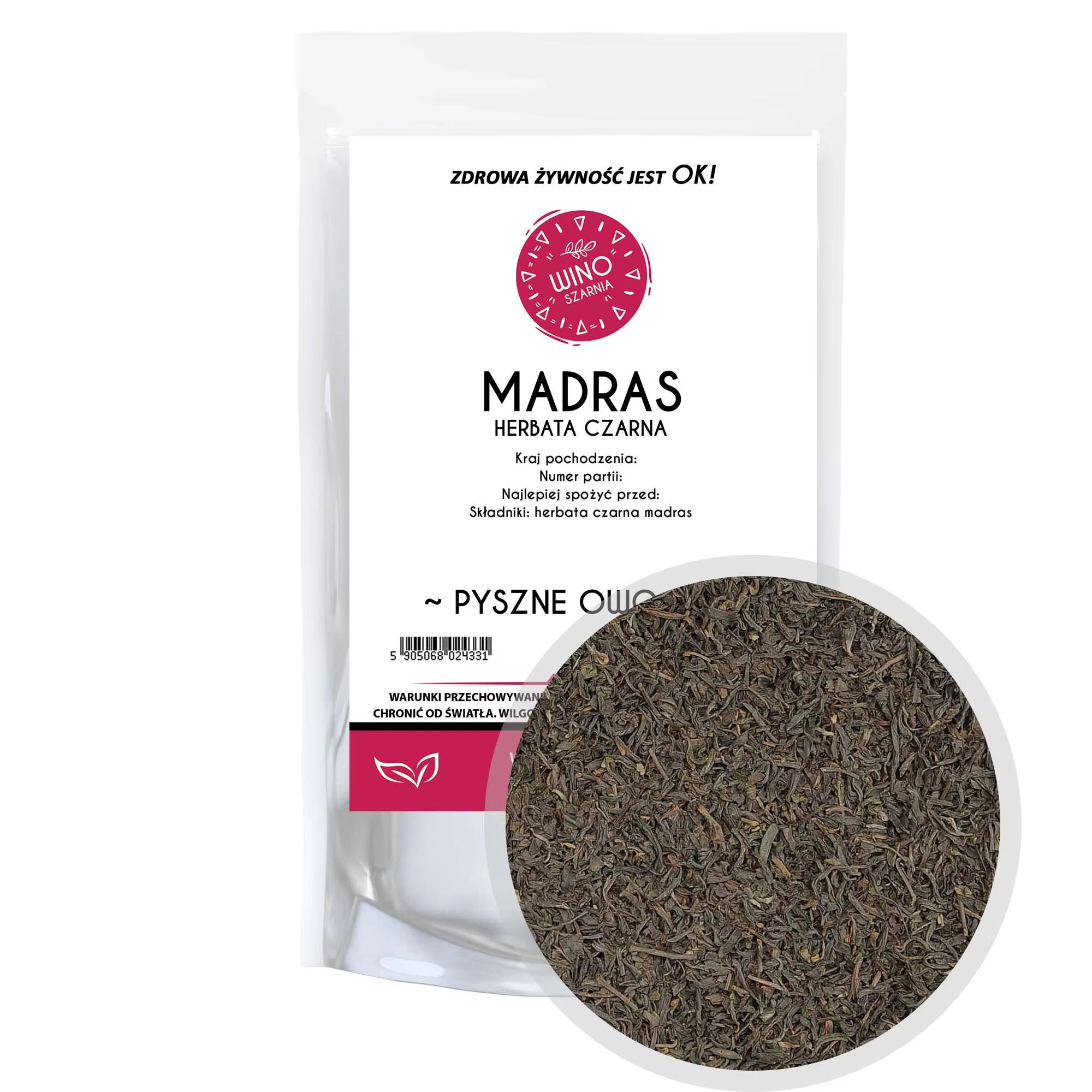Blatttee schwarz Madras India-500g Schwarzteeblätter