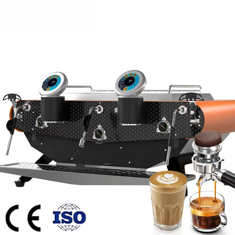 Coffee Machine Two-Group Semi Automated 3 In 1 Commercial Coffee Espresso Shot Machine Luxury Espresso NSF Certified 9 Bar