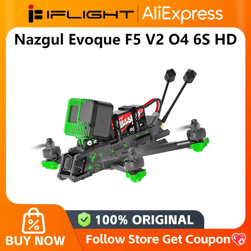 IFLIGHT Nazgul Evoque F5 V2 O4 6S HD for Fullsend 6S 1480mAh Battery XING2 2207 2-6S FPV Motor BLITZ Mini F7 Stack NEW