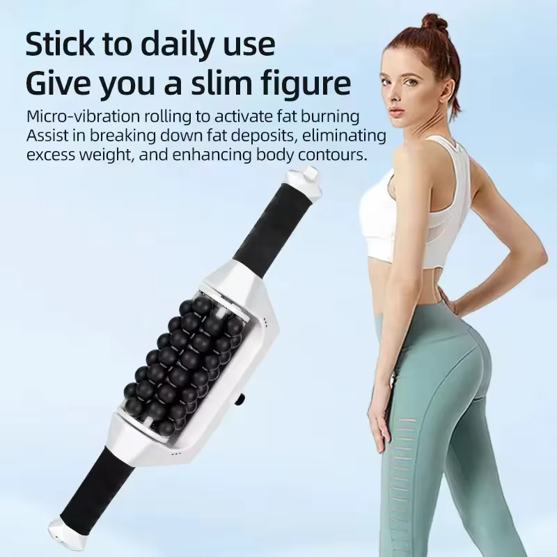 Rechargeable Roller for Muscle Body Relaxing High Frequency Rolling Massage Anti-Cellulite Body Shapping Slimming Machine