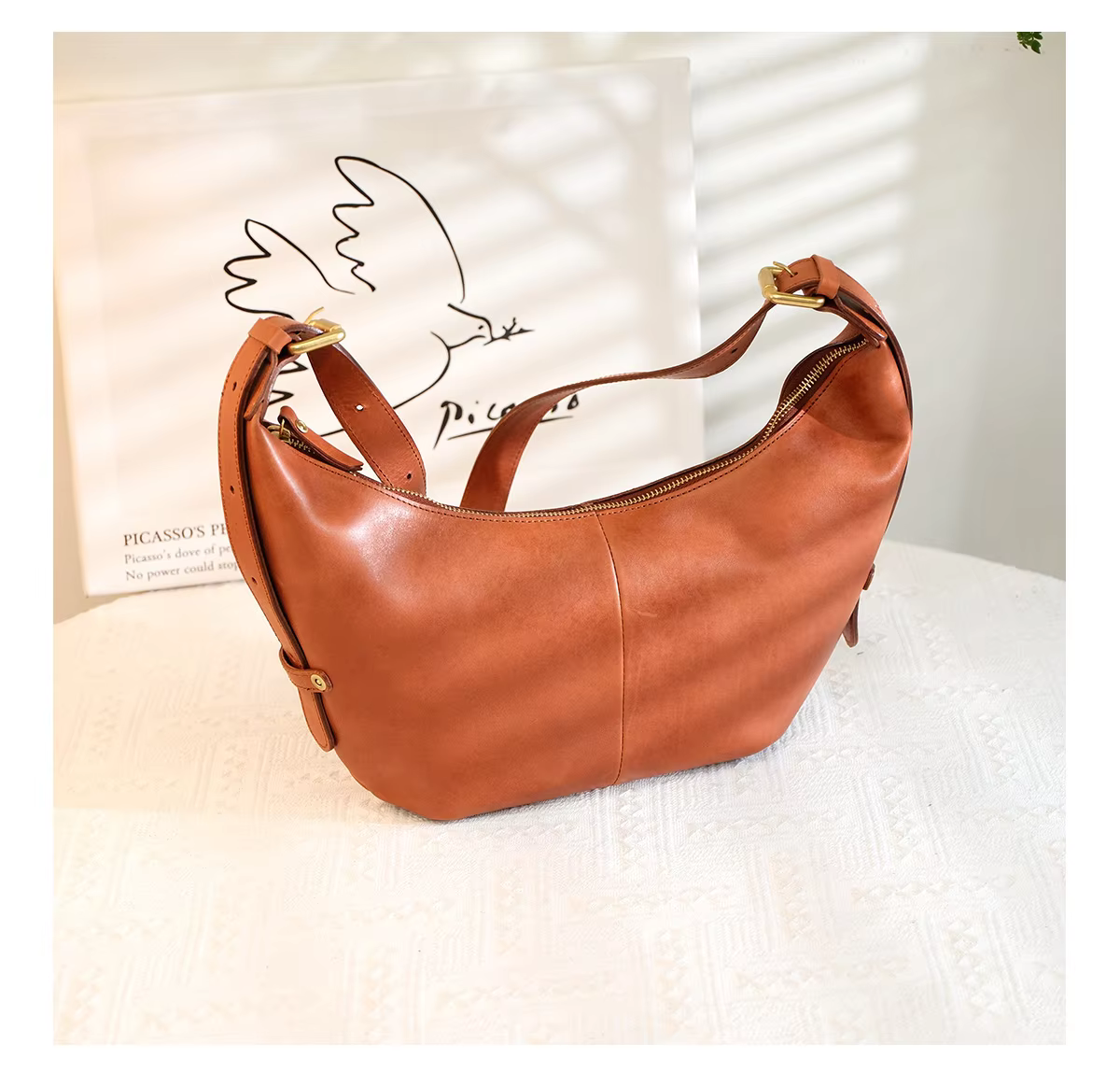 fashion vintage luxury genuine leather women's crossbody bag organizers designer handmade real cow leather female shoulder bag