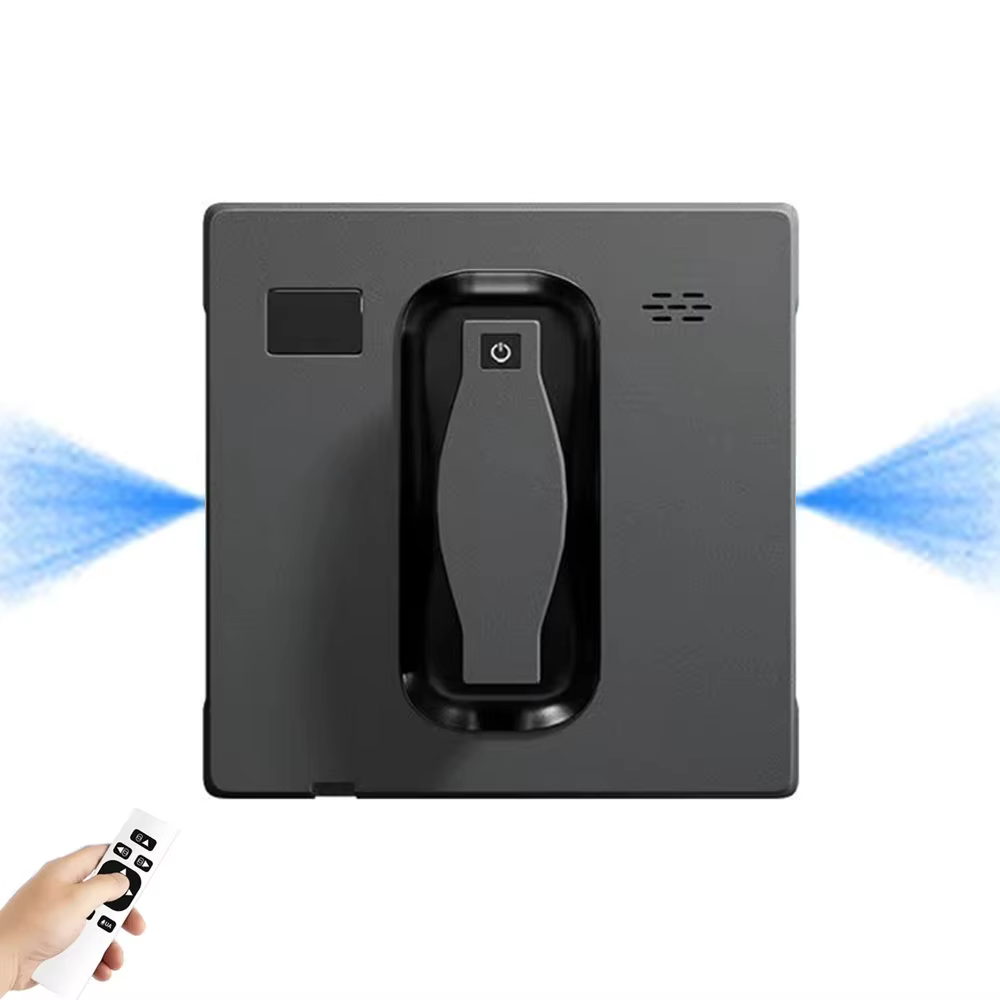 PuRuiKai Robot Window Cleaner,Dual Water Spray,With APP Control,High Vacuum Suction,Laser Sensor, Home Wall Glass Cleaning Robot