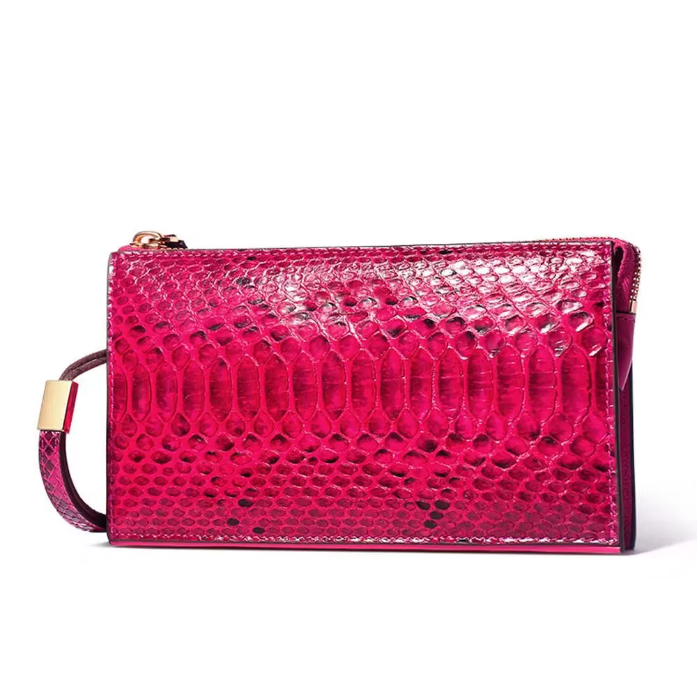 keximayuanyuan Python skin  Female bag  wallet snake leather women Hand caught bag new  long  wallet female clutch bag