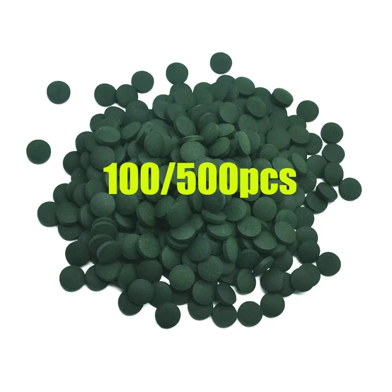 100-500PCS Spirulina Tablets Enrichment Favorite Pet Food fish crystal red shrimp pet food
