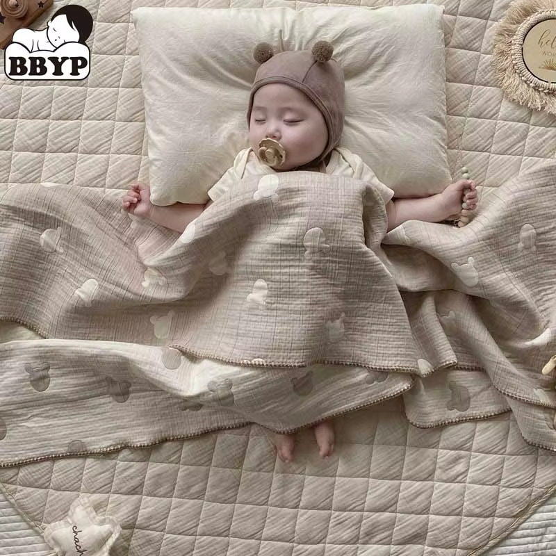 Newborn Baby Blanket Cartoon Baby Swaddling Blankets Muslin Baby Swaddle Wrap Soft Organic Kids Toddler Stroller Bedding Blanket