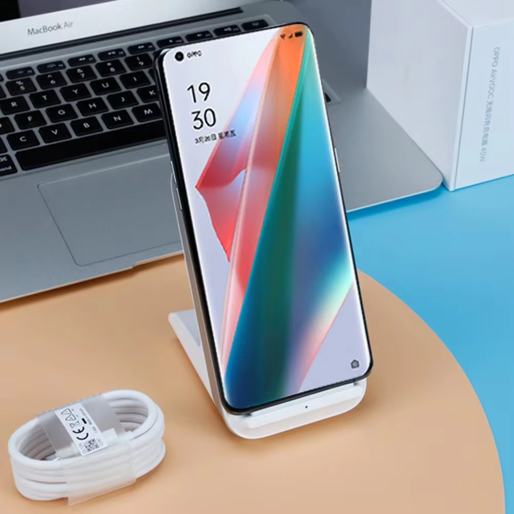 OPPO 45W Wireless Flash Charger AirVOOC QI Vertical Phone Charger For Oppo Find X8 Ultra X9 Pro OnePlus 15 One Plus 13 12