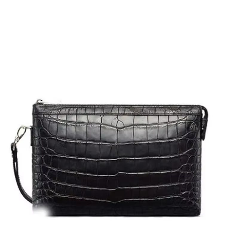 gete new New crocodile leather handbag male large capacity hand bag man clutch bag