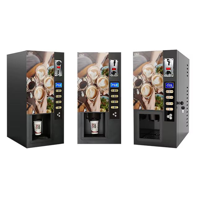 Coffee Vending MachineIntelligent Commercial Automatic Self-service Coin Card Payment Instant Coffee Vending Machine