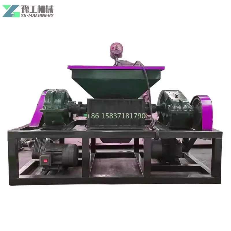Tire Shredder Recycling Line Widely Using Tyre Crushing Mobile Shredder Small Tire Shredder Metal Crusher Machine for Mexico