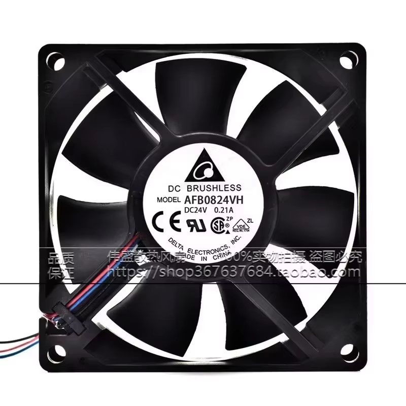 New AFB0824VH 80 * 80 * 25MM 24V 0.21A 8CM  frequency converter industrial control computer Cooling fan