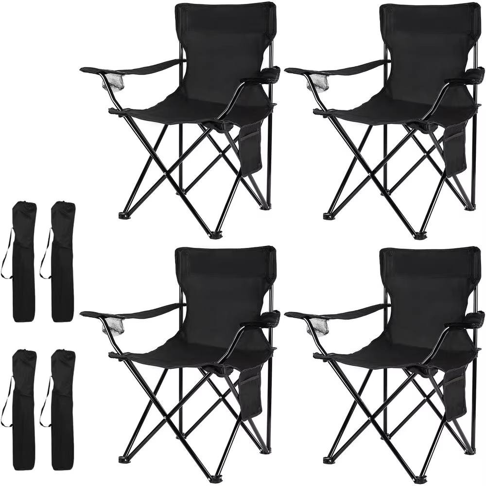 Compact & Portable Folding Chairs - Ideal for Outdoors, Beach, Lawn, and Sports