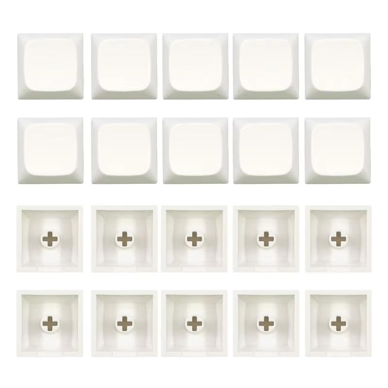 N3UD 20Pcs PBT Blank Keycap 1U 1X XDA Profile No Print Keycap Set for DIY Mechanical Keyboard Installation MX Switches