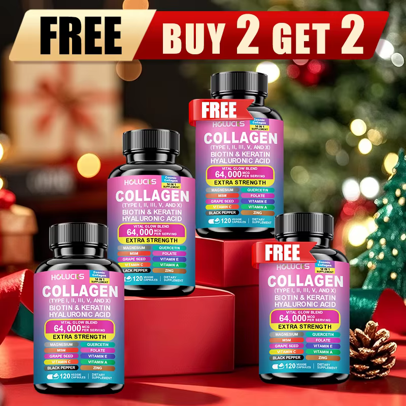 Buy 2 Get 2 Free! Pure Collagen Capsules, Support Skin Firmness, Joint Health & Hair Growth, Promotes Youthful Glow, Energy