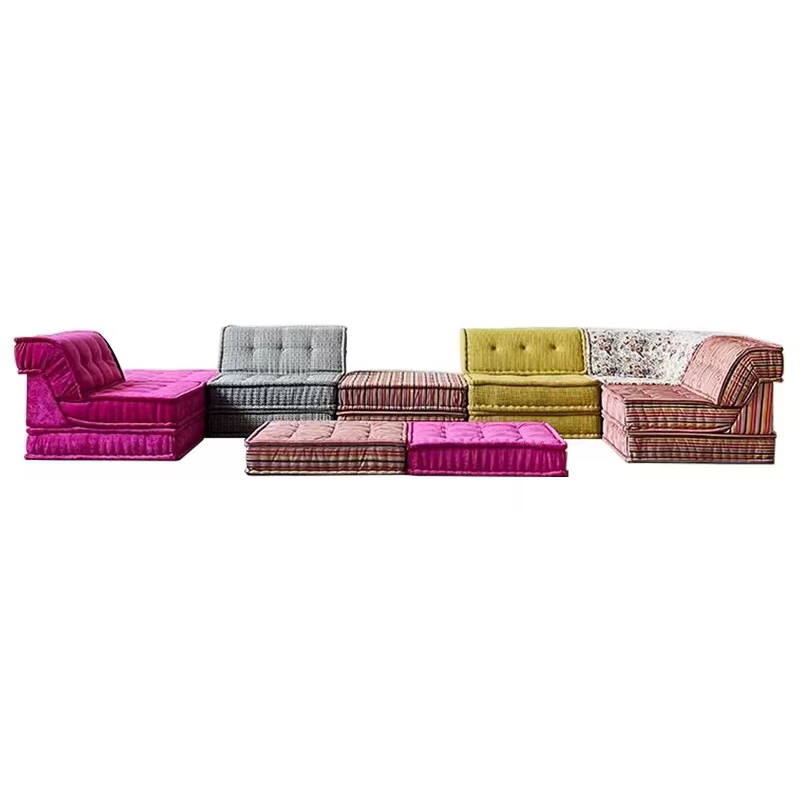 sh-DIY Living Room Sofa French Roche Bobois Creative Module Multicolor Fabric Sofa Designer Modern Fashion Sofa#