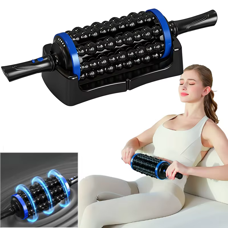 Electric Massage Roller Muscle Relaxation Fascia Roller Massager Fitness Body Rolling Percussive Massager Foot Leg masajeador