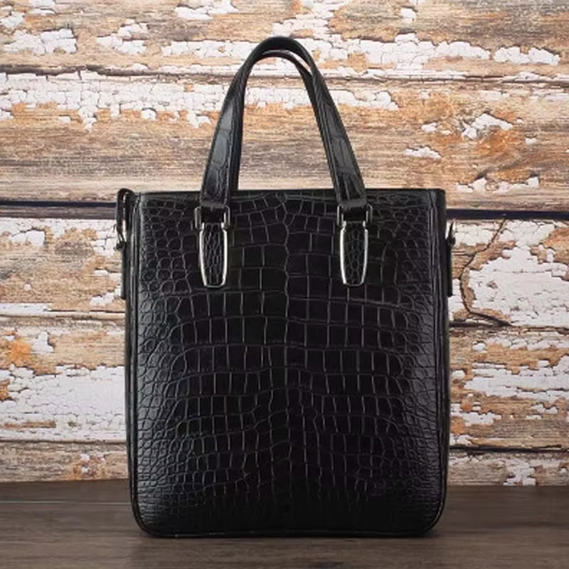 ourui male bag leisure men handbag Vertical section Men briefcase men crocodile bag