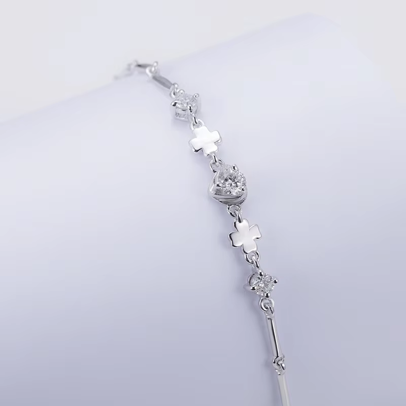 Messi Jewelry lab grown diamond bracelets luxury S925 Sterling Silver diamonds bracelet Gifts for Women girls In Stock MSBS-003