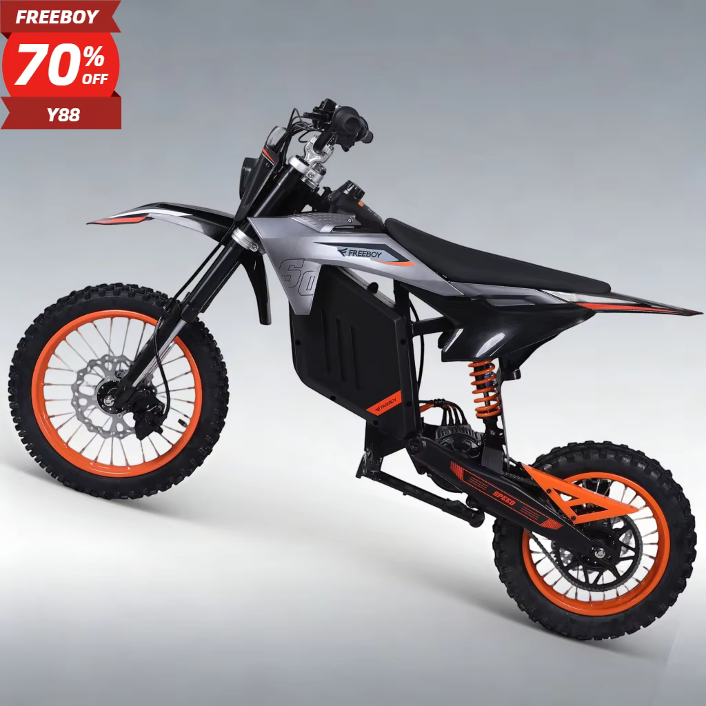 2026 FREEBOY Y88 Electric Motorcycle 2026 Model 3000W Powerful Motor 48V30AH Battery Hydraulic Brake Off-road Mountain E-Bike