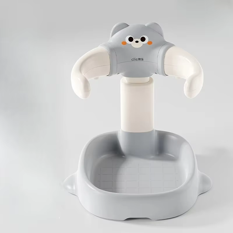 Foldable Anti-Slip Baby Shower Stand with Large Base-Adjustable Bathing Support for Infants 6-36 Months, Baby Bathtub Stand Gift