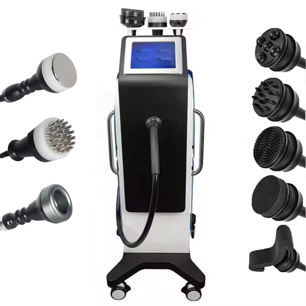 4 IN1 G9 Vibration 40K Cavitation Ultrasonic Machine  Vacuum Heating High Frequency Vibrating Massage Meridian Pressure Brush