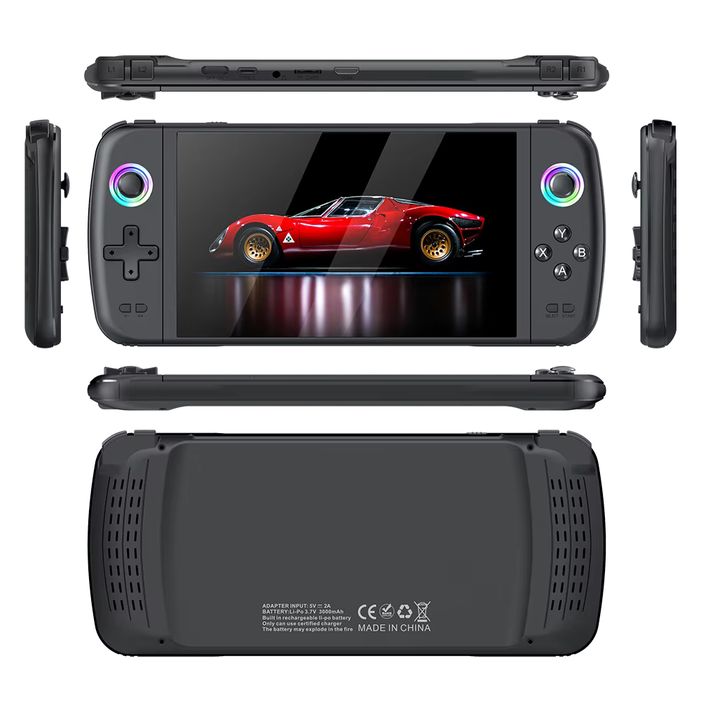 Game Console Portable Pocket Retro Handheld Video Game Console 7.0" IPS Screen 1024*600 Display RGB light Support Emelec HD