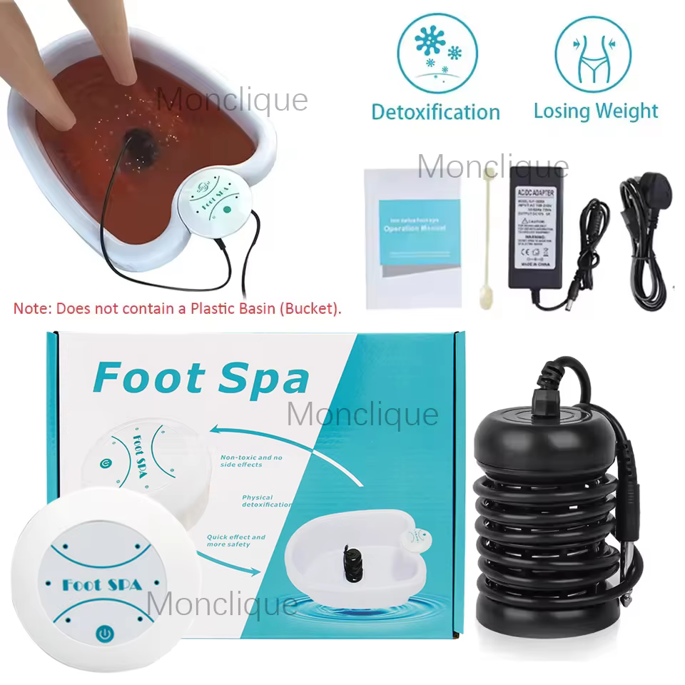 Detoxification Ion Foot Bath Machine Foot Cleansing Massager Pedicure Vibration Care Array Promote Health Relax Plantar Muscles