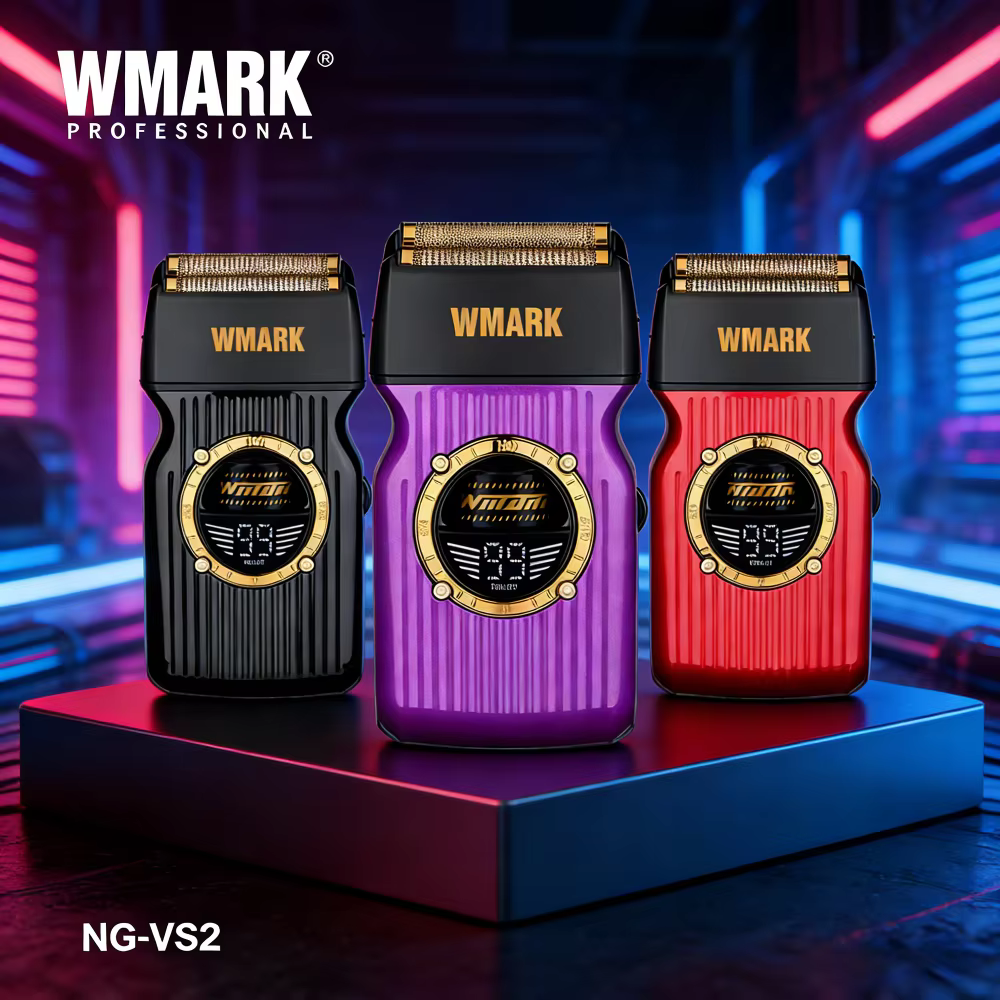 WMARK barbeador elétrico masculino maquininha de barbear masculino Barbeador Profissional Aparador de Barba 9000 RPM Elétrico Máquina de Barbear Rotor Externo BLDC com Rotação Contínua Barbeador para 