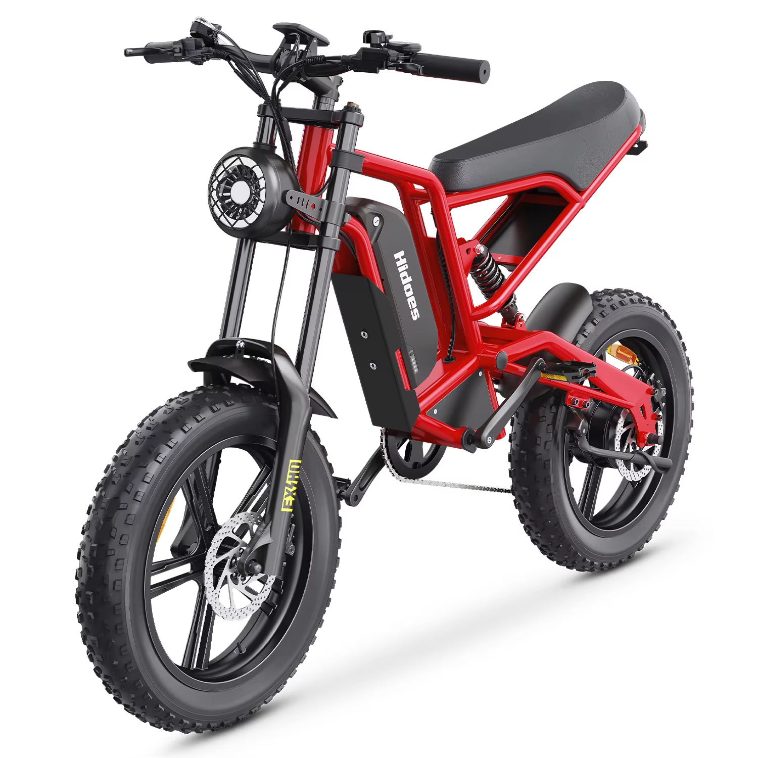 Hidoes B6 Electric Bike 1200W Power Motor 48V15.6AH Lithium Battery Motorcycle Electric Bike 20*4 in Fat Tire Snow E-bike