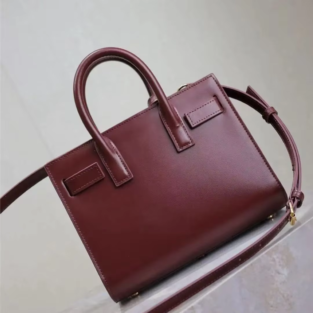 WWQ vintage high-quality genuine leather women's handbag with large capacity and fashionable women's crossbody bag