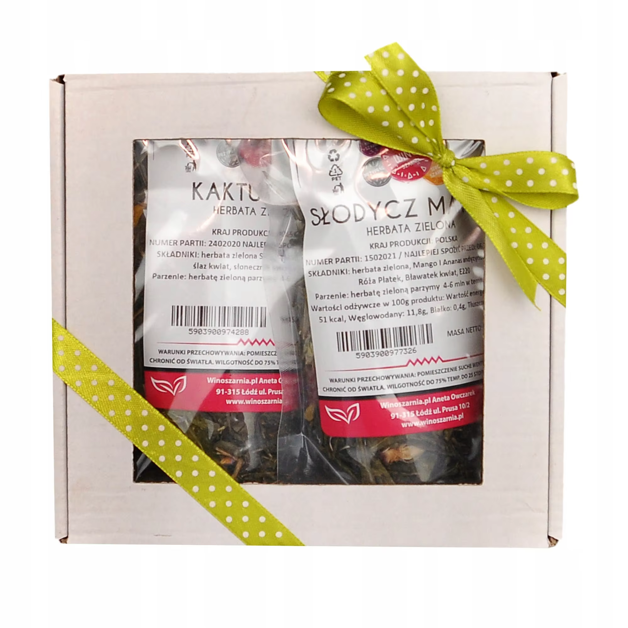 Tee-Grüntee-Set – 2 x 50 g als Geschenk