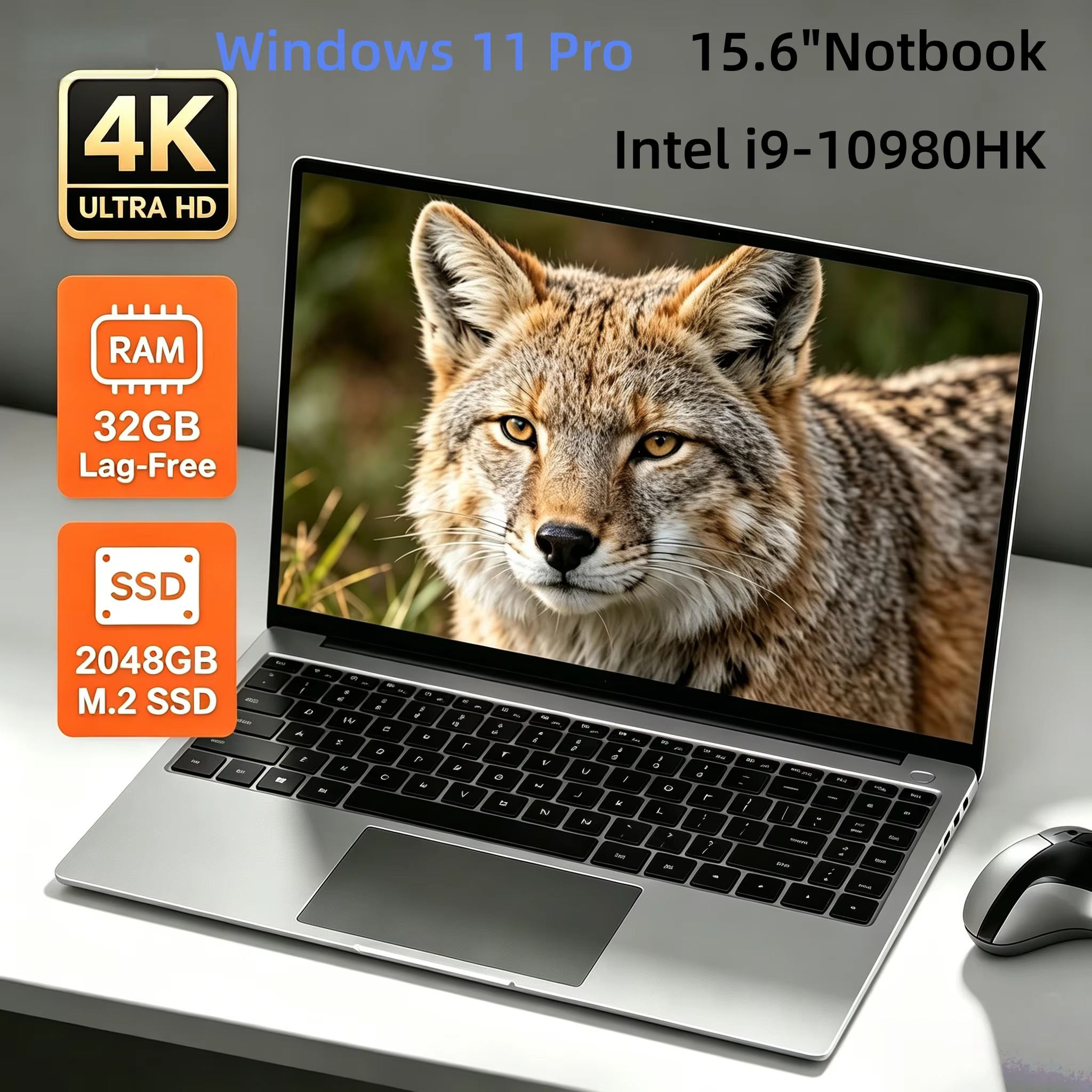 Brand+ Touch Screen Laptop MiniBook X 2-in-1 Laptop Intel i9 10980HK ROM 16GB LPDDR5 15.6" 4K FHD IPS Windows 11 Work Notebook