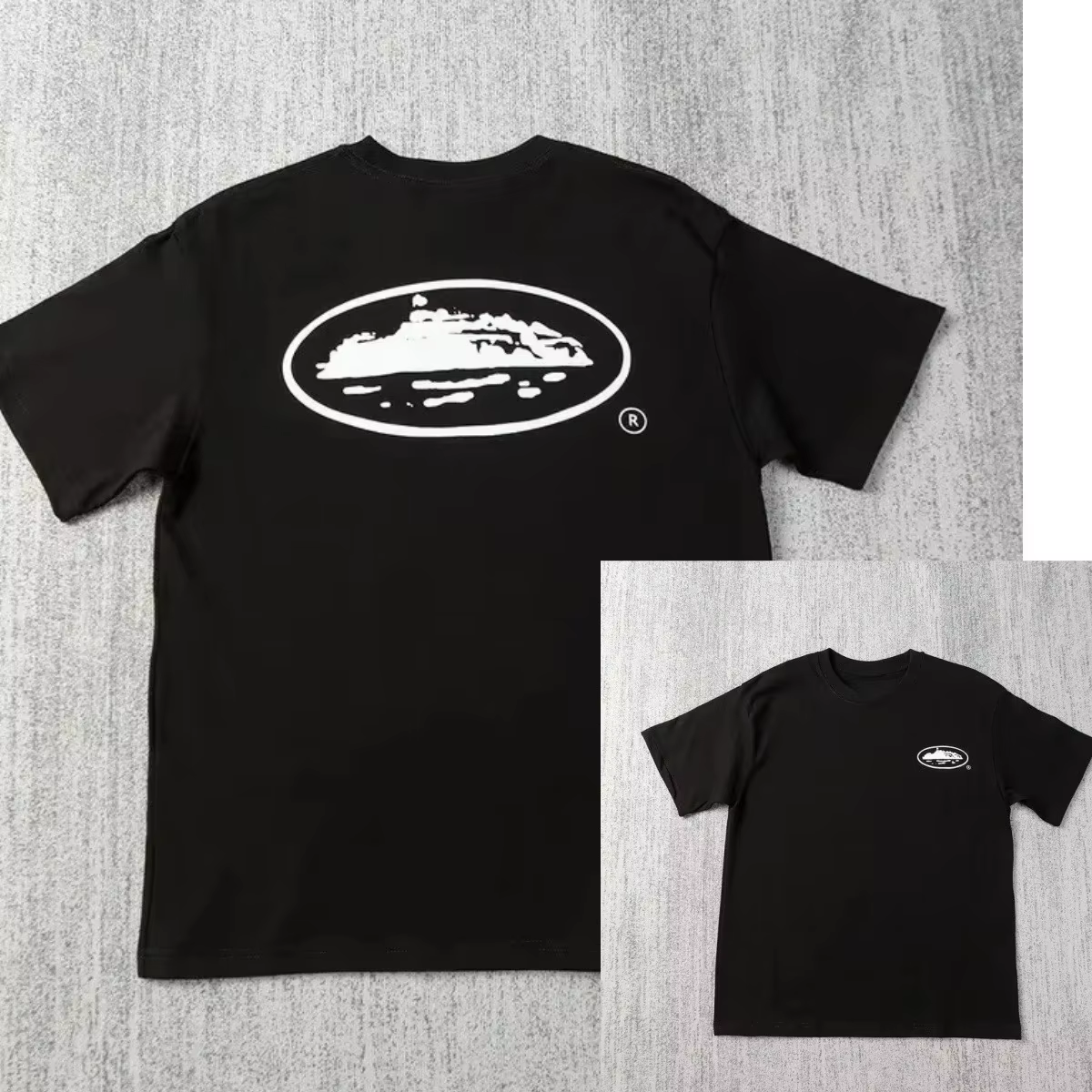 Small Sailboat Art Printed Casual T-shirt Men's and Women's Luxury Brand Top