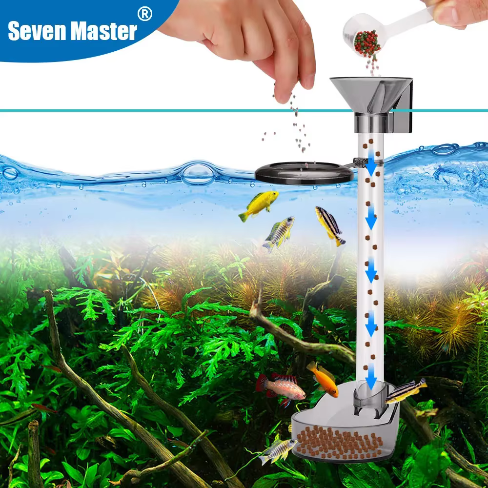Tube d'alimentation en acrylique pour aquarium, tube télescopique, bol d'alimentation pour petits poissons, mangeoire précieuse pour crevettes, 21-38cm